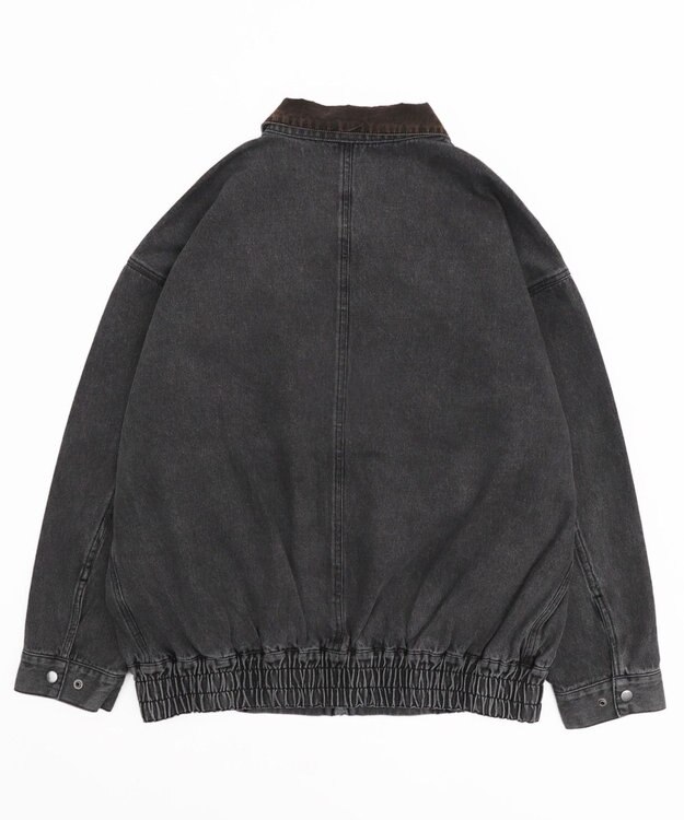 WEGO ワーカーズWジップデニムブルゾン ブラックその他
