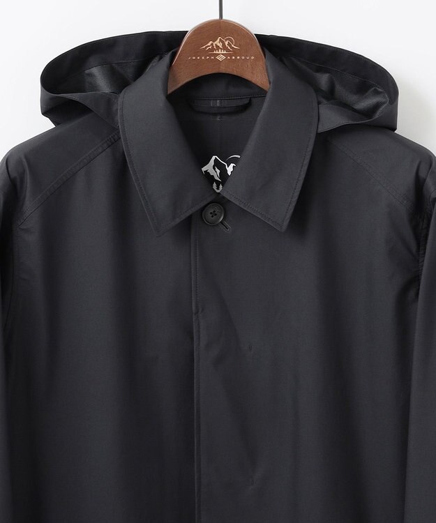 JOSEPH ABBOUD MOUNTAIN 【軽量/防風/透湿防水素材/JAPANファブリック】7Dライトフライ3レイヤーマウンテンシェル コート ブラック系