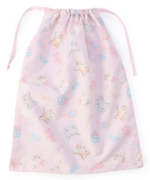 Chacott Cat巾着L ロイヤルピンク