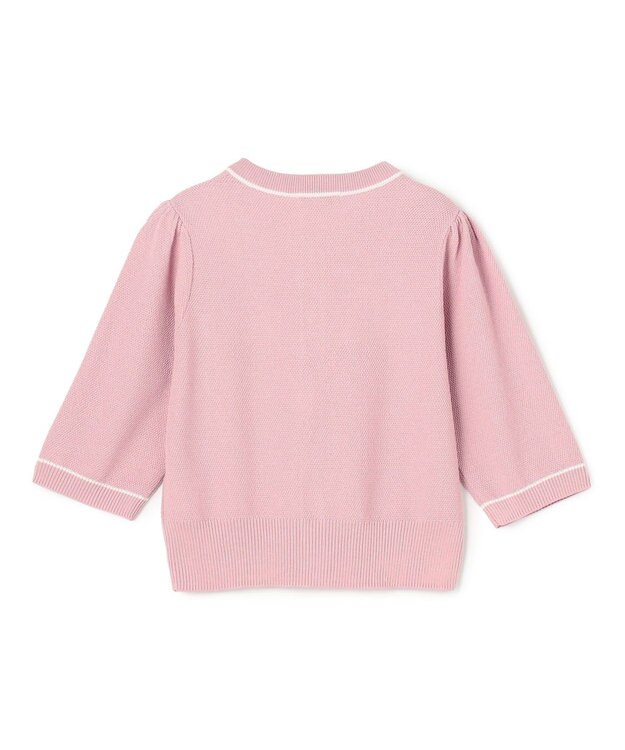 TOCCA 【鈴木ゆうかさん着用】HONEYCOMB MESH KNIT カーディガン ピンク系