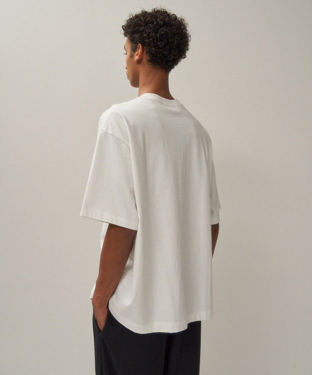 ATON FRESCA PLATE | ルーズフィットＴシャツ - UNISEX WHITE
