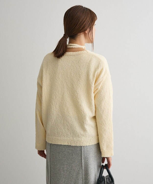 CRAFT STANDARD BOUTIQUE ファンシーヤーンVネックプルオーバー Ivory