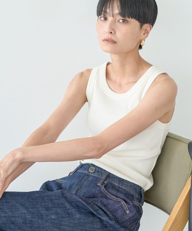 AMERICAN HOLIC アソートテレコタンクトップ Ivory