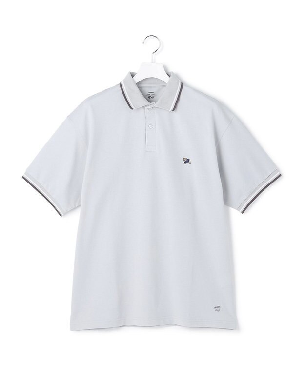 J.PRESS YORK STREET 【UNISEX】ブルドックワッペン カノコ ポロシャツ サックスブルー系