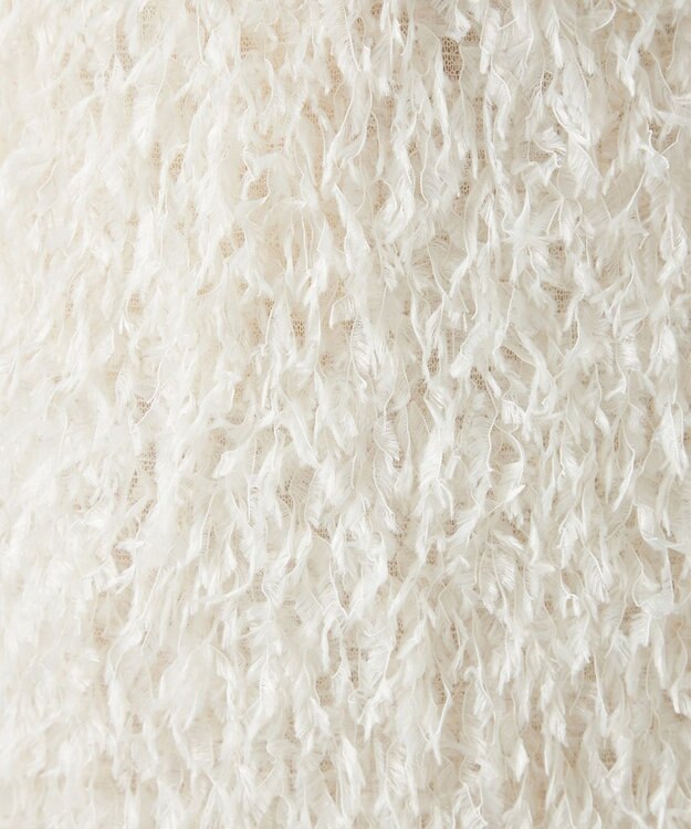 NAVE 【Nave・洗える】フェザーフリンジ スカート アイボリー系