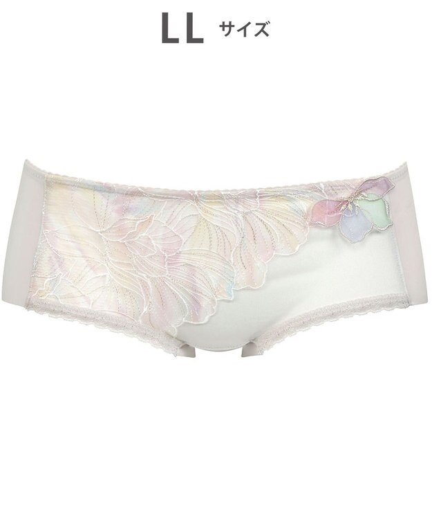 Wing Wing Lesiage　【2750シリーズ】ペアショーツ　アウターにひびきにくい　はきこみ丈あさめ　ウイング／ワコール　PF2751 シェルベージュ