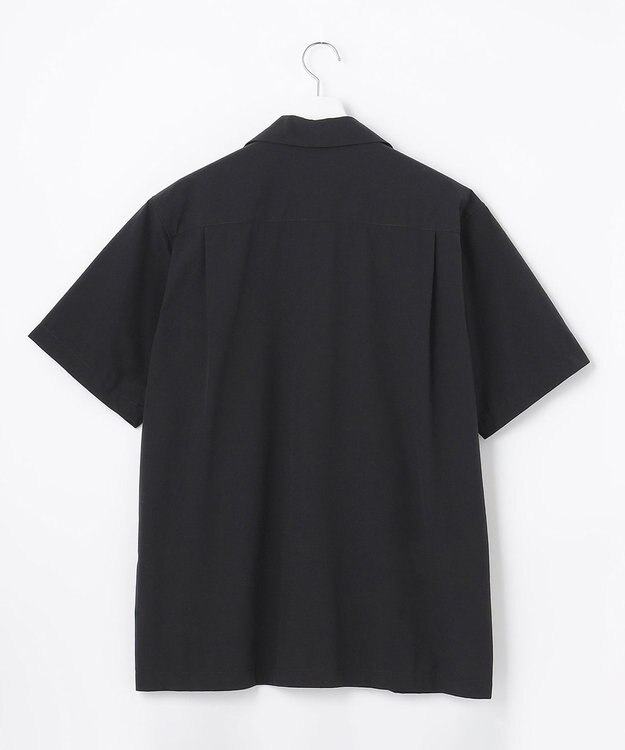 UNFILO MENS FINE MOVE オープンカラーシャツ [23年春夏商品] ブラック