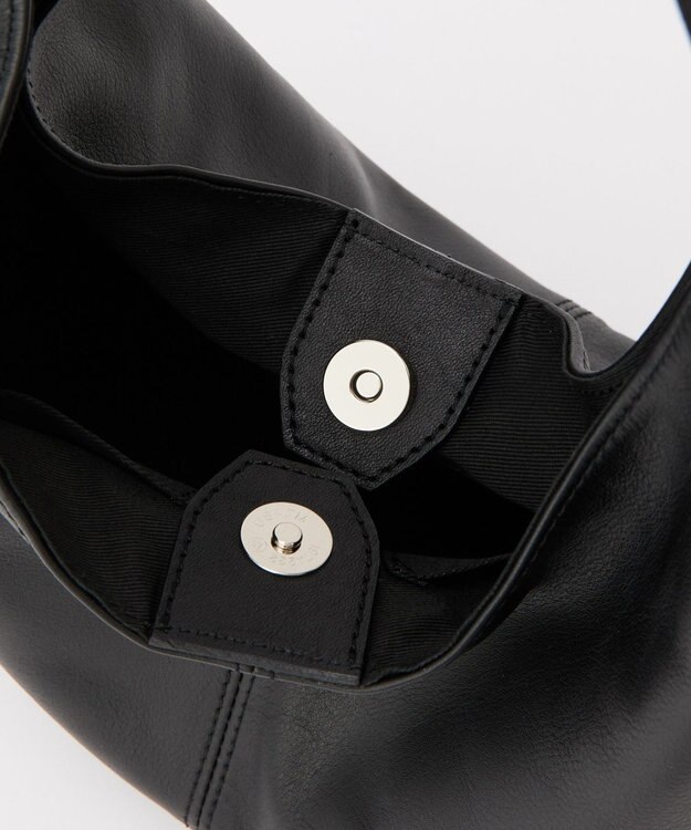 russet レザーホーボーバッグ M(CE-1658) Black