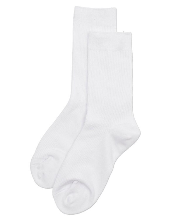 WEGO 【SCHOOLITEM】スクールクルーソックス ホワイト