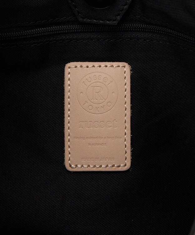 russet レザーホーボーバッグ M(CE-1658) Black