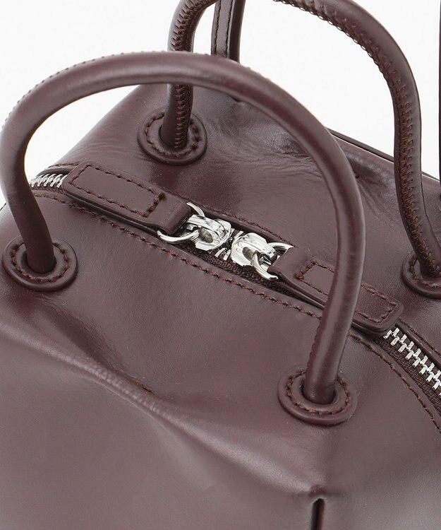 23区 【CLASSY.1月号掲載】YAHKI SOFT W FACE クロス ボディ バッグ プラム