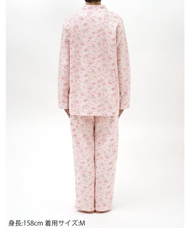 Wing パジャマ 綿100%(本体肌側) あったか 冬 長袖 長ズボン レディース EP6025 ウイング／ワコール ピンク