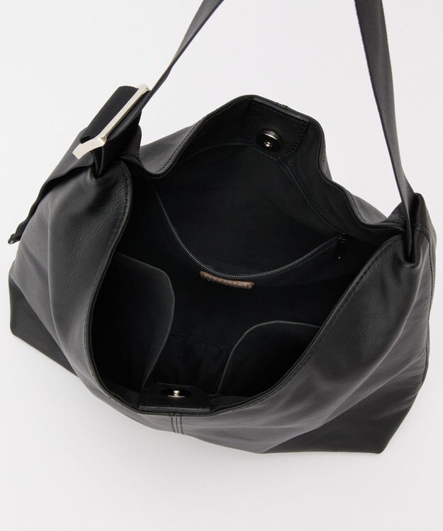 russet レザーホーボーバッグ M(CE-1658) Black