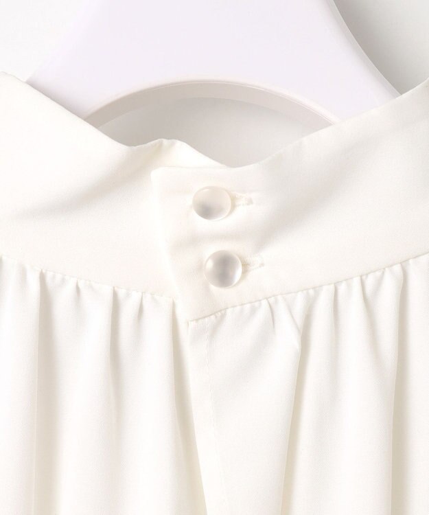 ANY SIS L 【優木まおみさんコラボ】秒映えセレモニー ブラウス × ジャンパースカート オフ×ネイビー