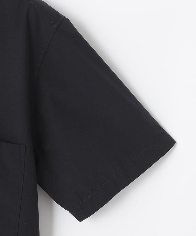 UNFILO MENS FINE MOVE オープンカラーシャツ [23年春夏商品] ブラック