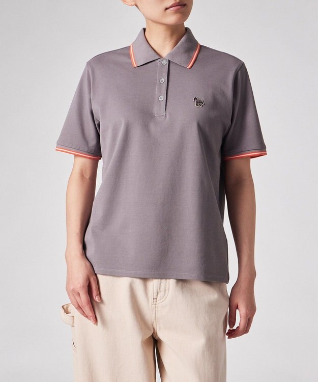 Paul Smith  ゼブラ ティップライン ポロシャツ ラベンダー
