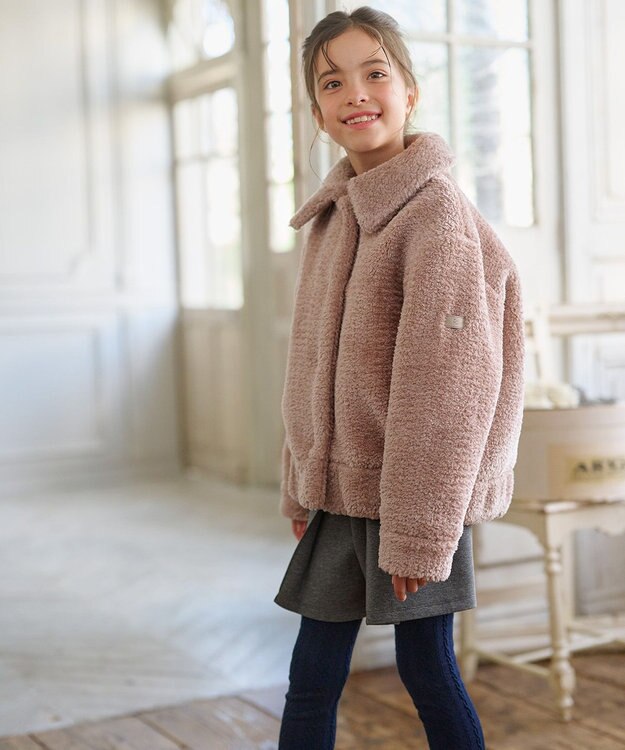 組曲 KIDS 【110-140㎝】ハグミー ブルゾン ミルクティー系