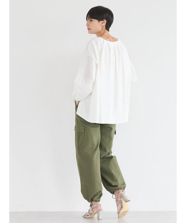 AMERICAN HOLIC 異素材バックタックドッキングプルオーバー Off White