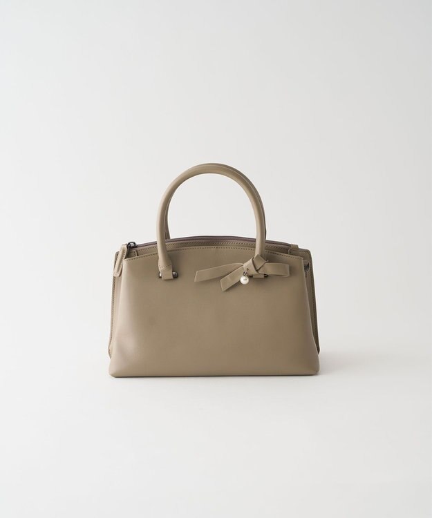 MIYABIYA 本革 牛革 ソフトレザー2WAYフォーマルバッグ トープ