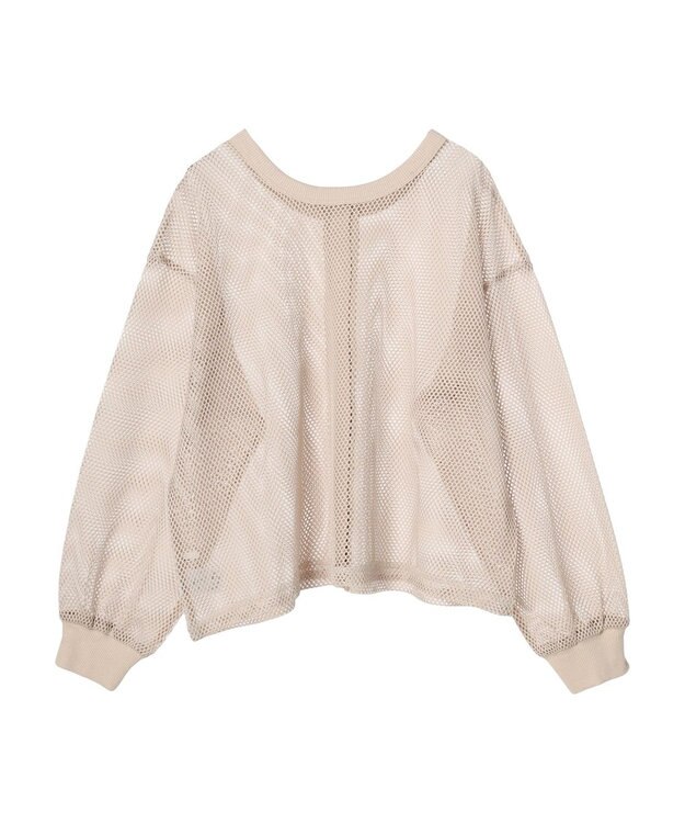 Green Parks ・ＥＬＥＮＣＡＲＥ　ＤＵＥ　２ｗａｙメッシュカーディガン Beige