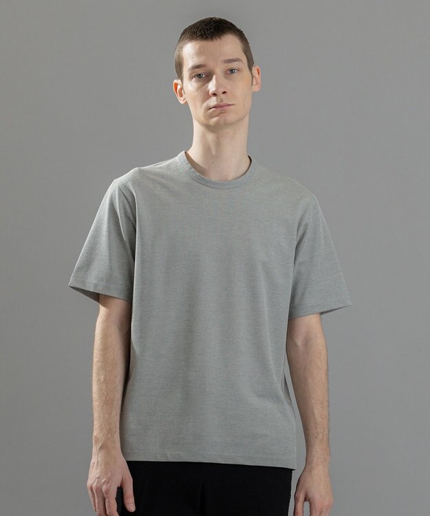 JOSEPH HOMME 【新素材】クリアコットンカノコ　クルーネックTシャツ ライトグレー系
