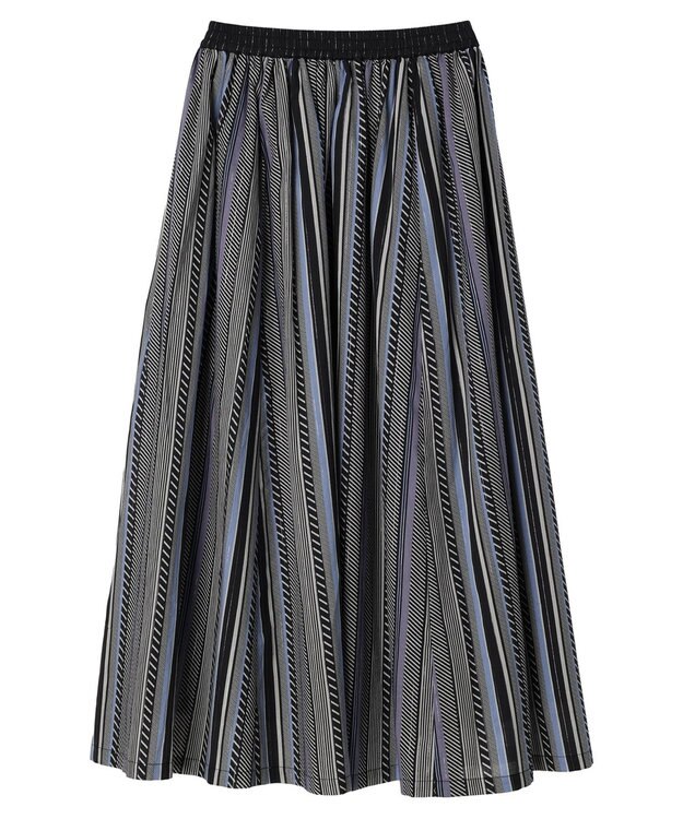 Green Parks ・ＥＬＥＮＣＡＲＥ　ＤＵＥ　マルチストライプスカート Blue