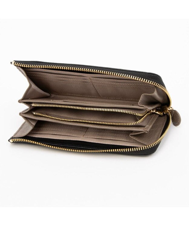 UNBILLION アトランタ ATLANTA / 牛革L字ファスナー長財布 ブラック