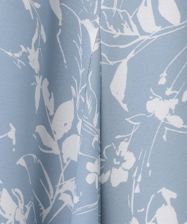 自由区 【XSサイズ～/洗える】グラデーションフラワープリントマーメイドライン スカート スカイブルー系5