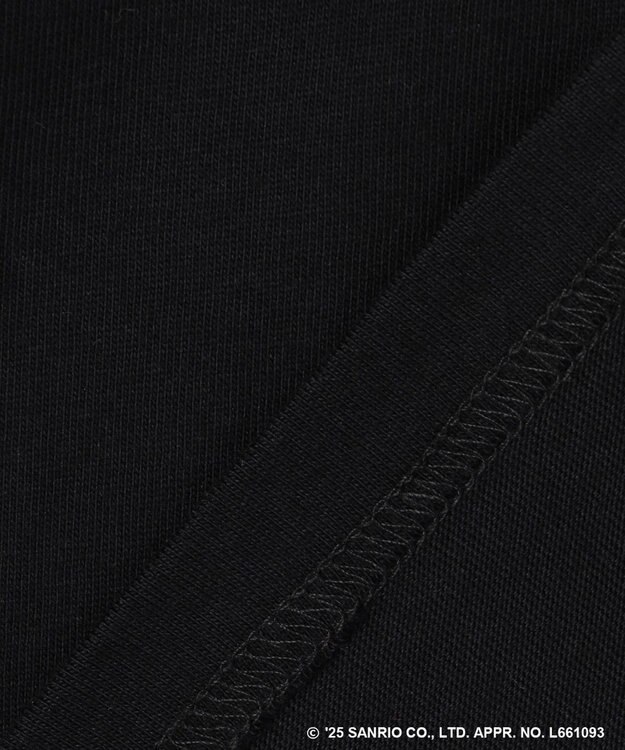 ANY KIDS 【ハローキティ×ANY KIDS】アップリケ 長袖Tシャツ ブラック