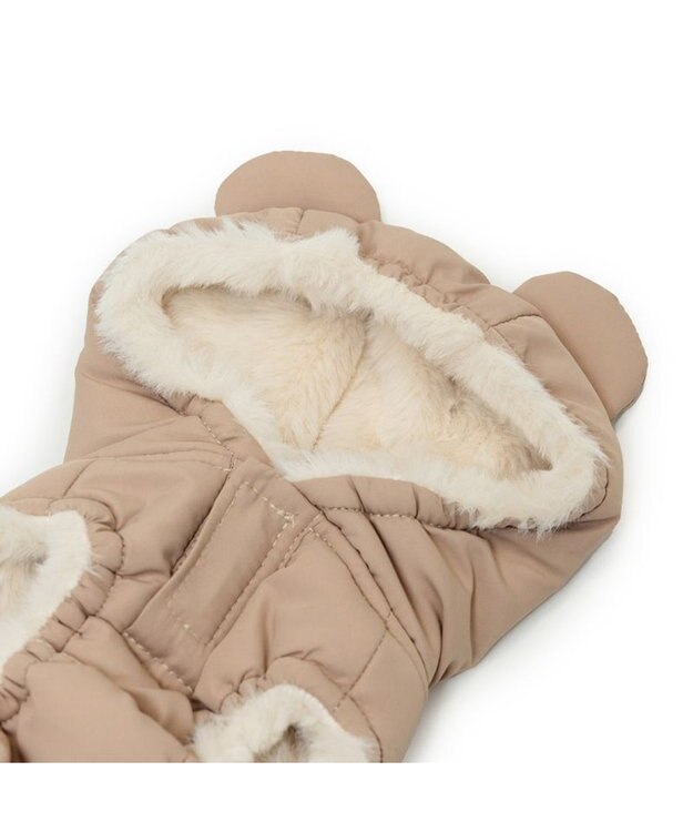 PET PARADISE ペットパラダイス くまちゃん 遠赤外線 綿入れベスト 小型犬 ベージュ