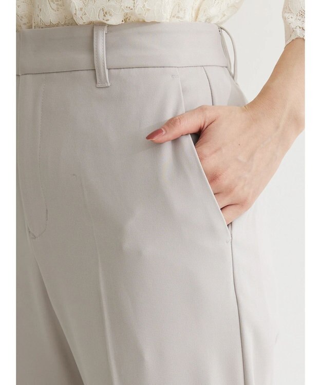 Green Parks ｅｆ－ｄｅ　テーパードパンツ Gray Beige