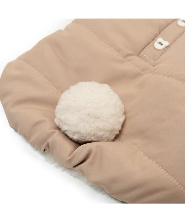 PET PARADISE ペットパラダイス くまちゃん 遠赤外線 綿入れベスト 小型犬 ベージュ