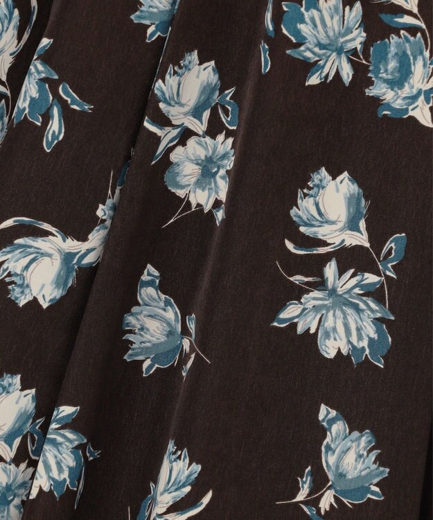 ANY SIS フラワータック スカート ブラウン系