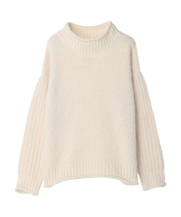CRAFT STANDARD BOUTIQUE バスケットモールスタンドネックプルオーバー Ivory