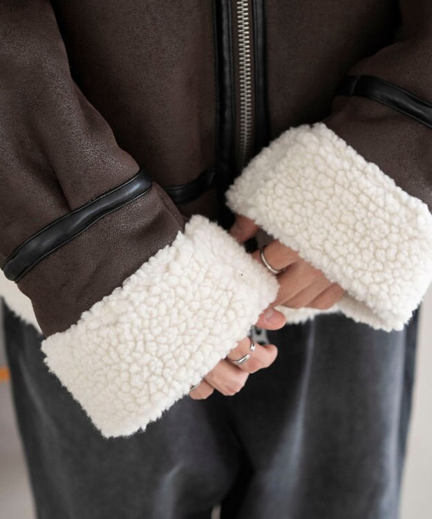 WEGO 【25年秋冬新作/ユニセックス着用ITEM/MLサイズ展開】B－3ジャケット ブラウン