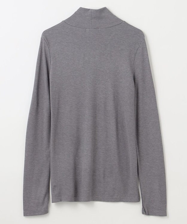 ANY 【洗濯機可】アクリルレーヨンリブタートル チャコール