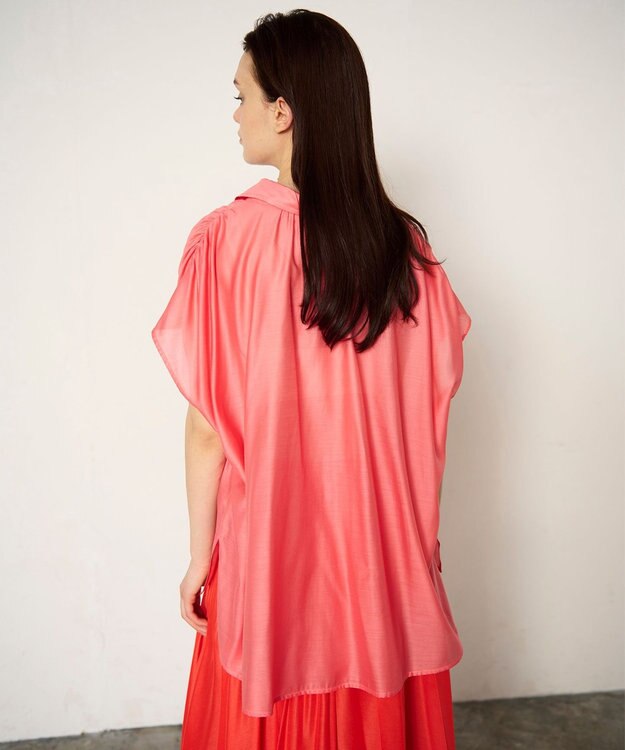 GRACE CONTINENTAL ギャザーシャツ ピンク