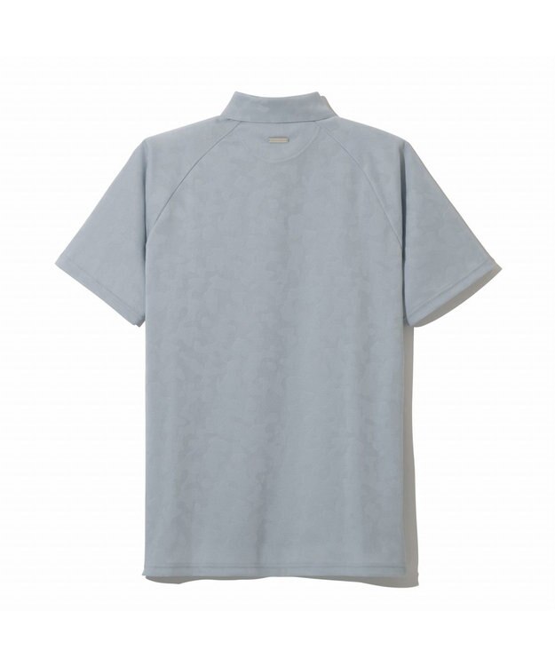 ZERO HALLIBURTON エレガントカモ柄ジャガードポロシャツ ZHG-M5S8a 82956 ライトブルー