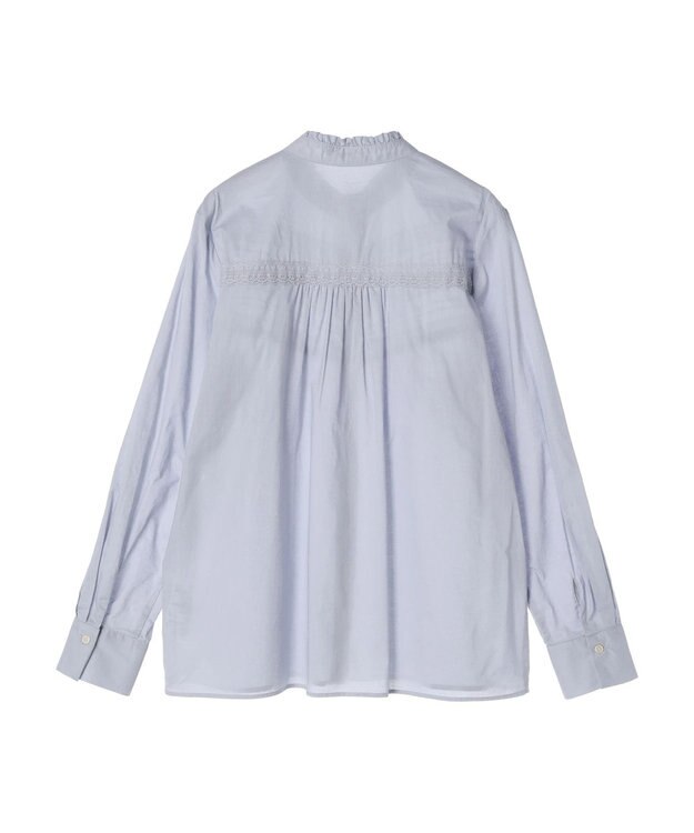 earth music&ecology ピンタックレースブラウス Sax