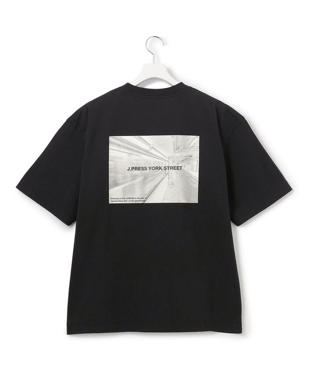J.PRESS YORK STREET 【UNISEX】フォトプリント Tシャツ ”New York Subway” ブラック系