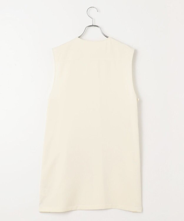 #Newans ロングシャツベスト ホワイト