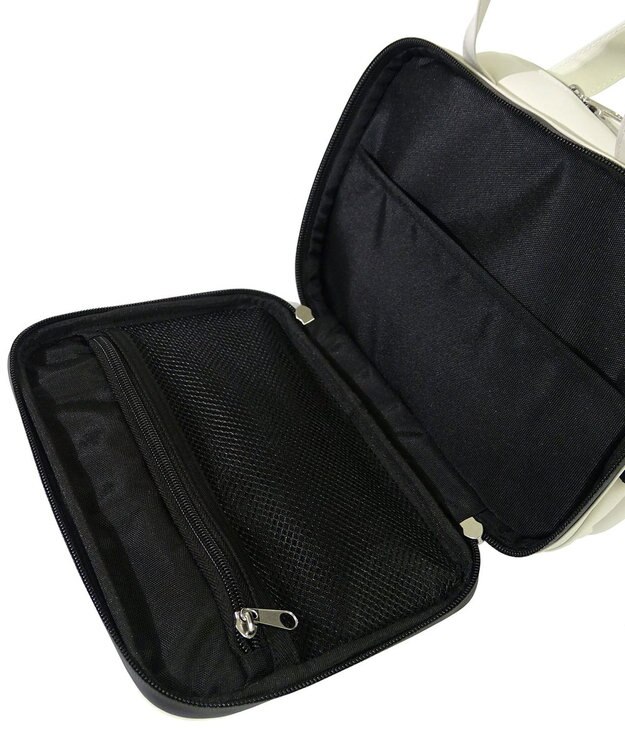 +RING 【プラスリング】傘生地を使用したボストンバッグ  waterproofed mini boston bag WHT Sr.404 白～オフホワイト