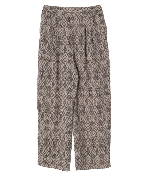 Green Parks アフリカン柄イージーパンツ Beige