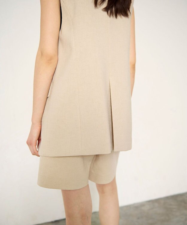 GRACE CONTINENTAL ブッチャーテーラーベスト ベージュ