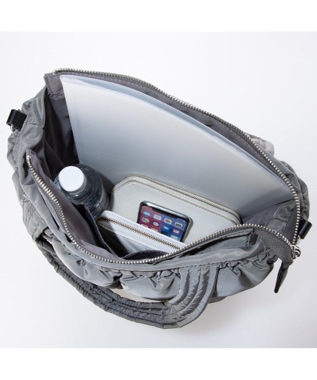 UNBILLION カシュカシュ cachecache / ゴムキルト2wayトートバッグ GY