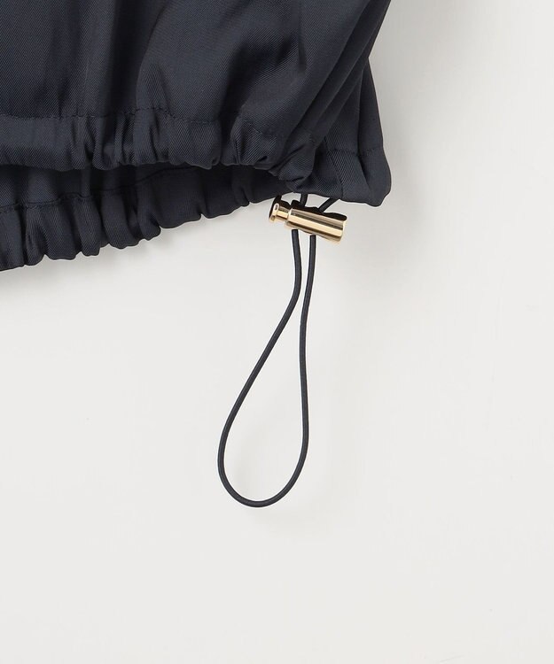 ANY SIS S 【接触冷感・速乾・UVカット】ツヤテロギャザー ブルゾン ネイビー