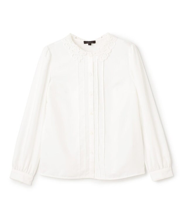 TOCCA 【消臭】TIMELESS CLASSIC 襟レースブラウス アイボリー系