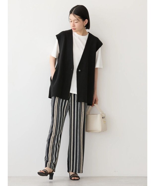 AMERICAN HOLIC Ｖネックニットジレ Black