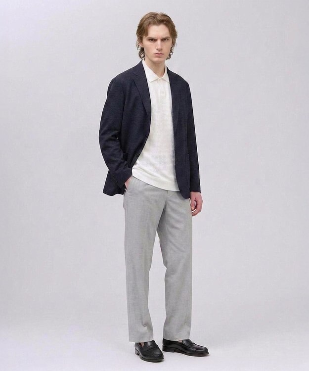 J.PRESS MEN 新色追加【WEB限定】【吸水速乾 / 洗える / 超軽量 / ストレッチ】ブリーザブルレノクロス ジャケット ネイビー系 (26年新色)