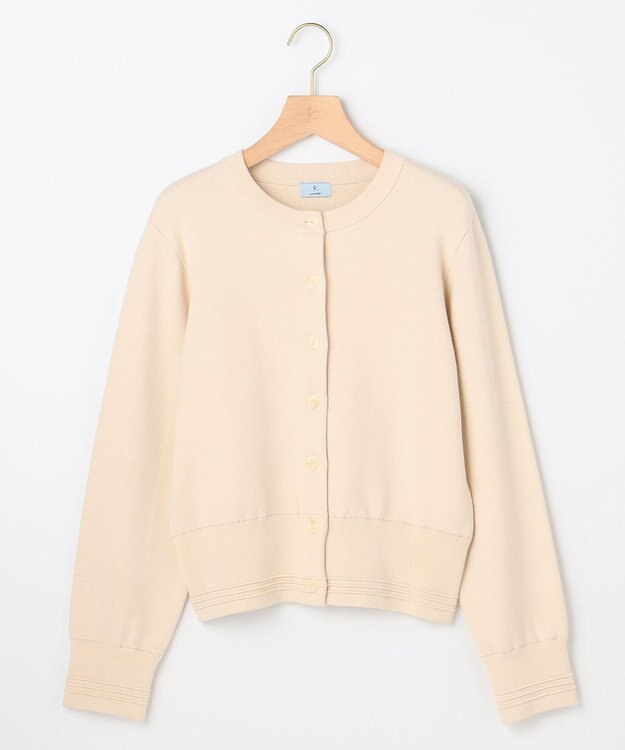 組曲 S 【加藤ローサさん着用】スムースストレッチジャケット カーディガン アイボリー系